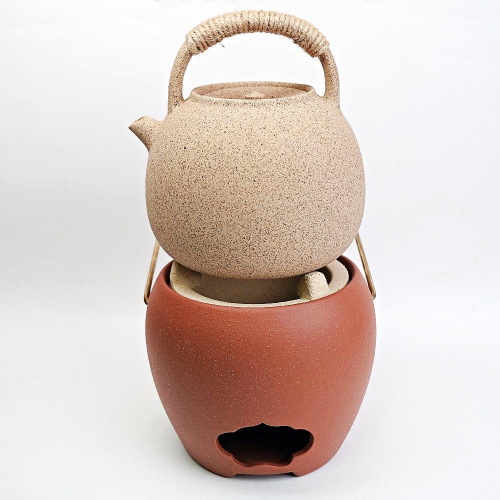 【全館滿599免運】紅泥坊古炭爐 炭爐 紅泥炭爐 火爐 煮茶爐 燒水碳爐 功夫茶爐【自在坊茶具】-細節圖2