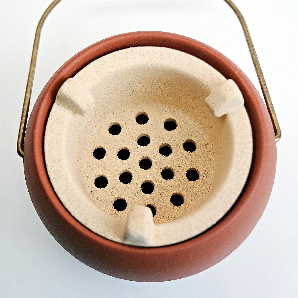 【全館滿599免運】紅泥坊古炭爐 炭爐 紅泥炭爐 火爐 煮茶爐 燒水碳爐 功夫茶爐【自在坊茶具】-細節圖5