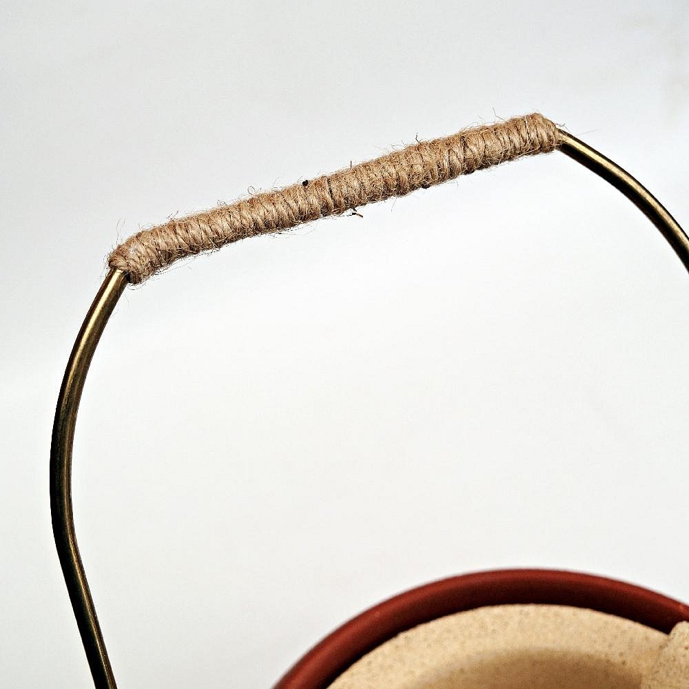 【全館滿599免運】紅泥坊古炭爐 炭爐 紅泥炭爐 火爐 煮茶爐 燒水碳爐 功夫茶爐【自在坊茶具】-細節圖6