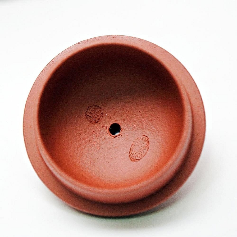 【自在坊茶具】茶壼 容天壼 紫砂壼【段麗娟魚子朱泥容天壼─130ml】工藝師手作 手工茶壼 出湯順暢【全館滿599免運】-細節圖6