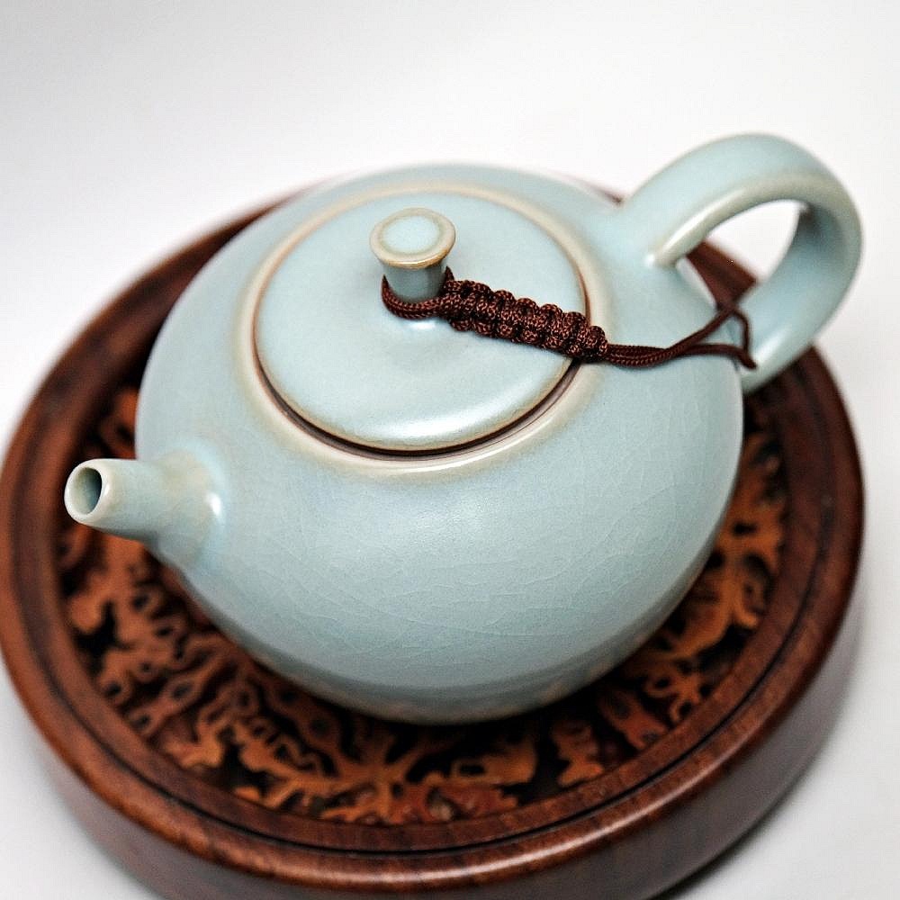 【自在坊茶具】汝窯平安壼─200ml 茶壼 陶瓷茶壼 陶瓷工藝 瓷壼 汝窯茶壼 平安壼 【全館滿599免運】-細節圖2