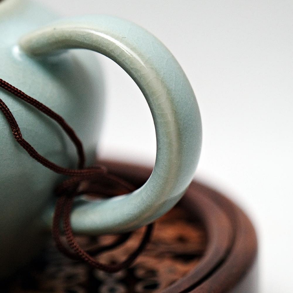 【自在坊茶具】汝窯平安壼─200ml 茶壼 陶瓷茶壼 陶瓷工藝 瓷壼 汝窯茶壼 平安壼 【全館滿599免運】-細節圖4