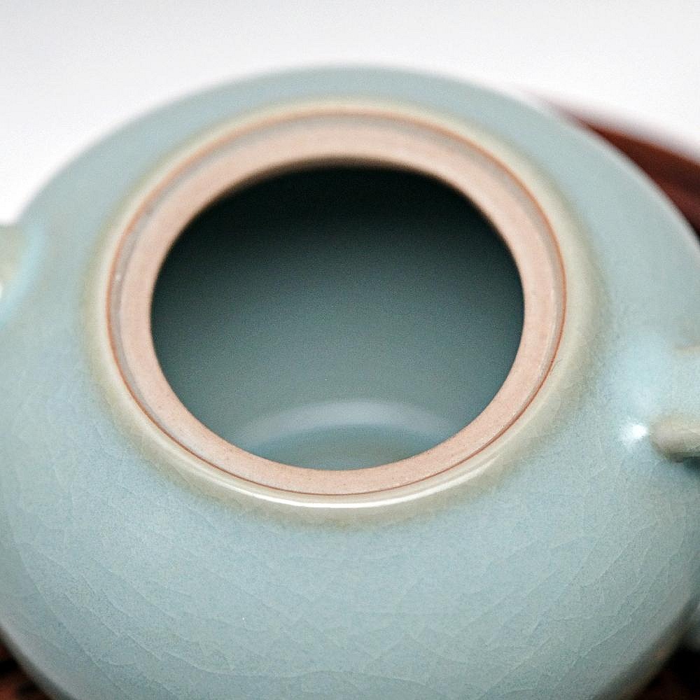 【自在坊茶具】汝窯平安壼─200ml 茶壼 陶瓷茶壼 陶瓷工藝 瓷壼 汝窯茶壼 平安壼 【全館滿599免運】-細節圖7