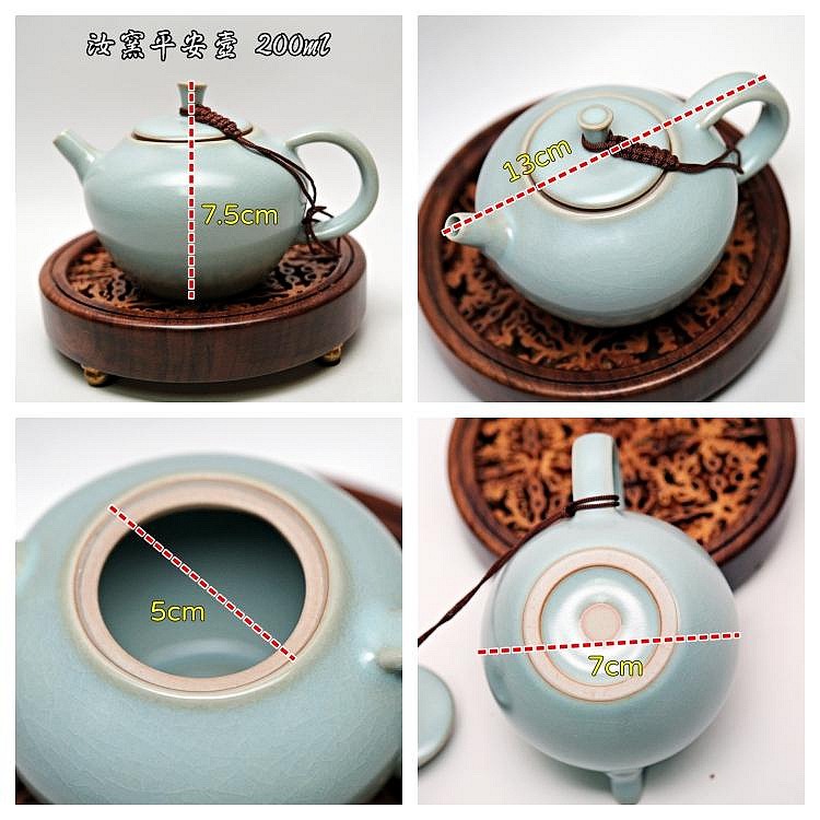 【自在坊茶具】汝窯平安壼─200ml 茶壼 陶瓷茶壼 陶瓷工藝 瓷壼 汝窯茶壼 平安壼 【全館滿599免運】-細節圖10