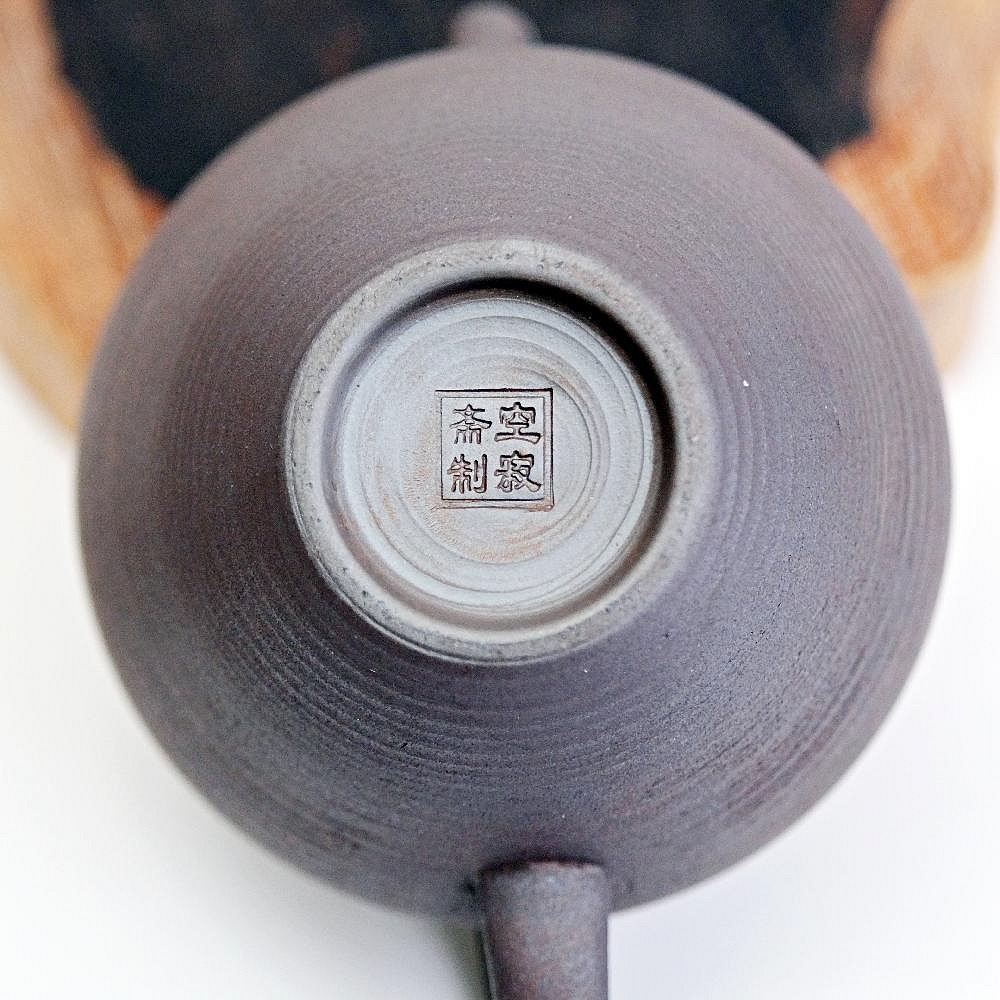 【自在坊茶具】空寂老岩泥明鏡壼─160ml 茶壼 陶瓷茶壼 陶瓷工藝 瓷壼 老岩泥 茶具【全館滿599免運】-細節圖9
