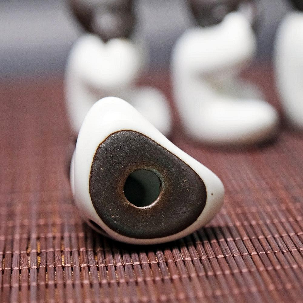 【自在坊茶具】茶寵 茶玩 汝窯四勿小和尚茶寵組(4入) 茶盤裝飾 桌面擺件 茶桌裝飾 創意擺件 茶道配件【全館滿599免-細節圖8