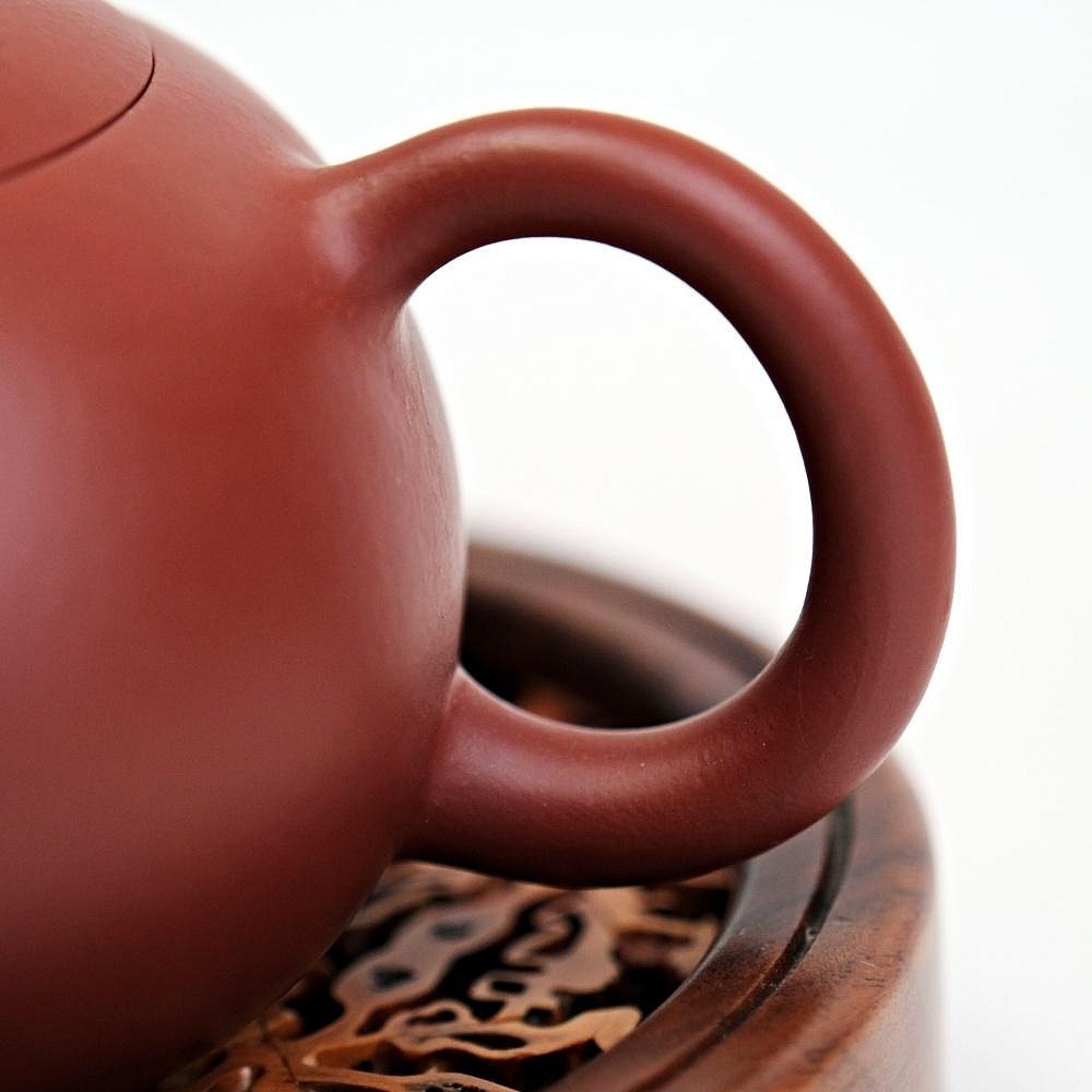 【全館滿599免運】茶壺 手工壺 紫砂壺【吳文彩大紅袍西施─210ml】工藝師吳文彩手作 出湯順暢【自在坊茶具】-細節圖4