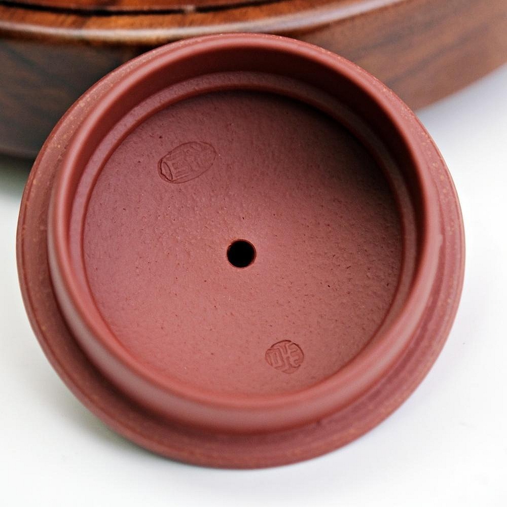 【全館滿599免運】茶壺 手工壺 紫砂壺【吳文彩大紅袍西施─210ml】工藝師吳文彩手作 出湯順暢【自在坊茶具】-細節圖6