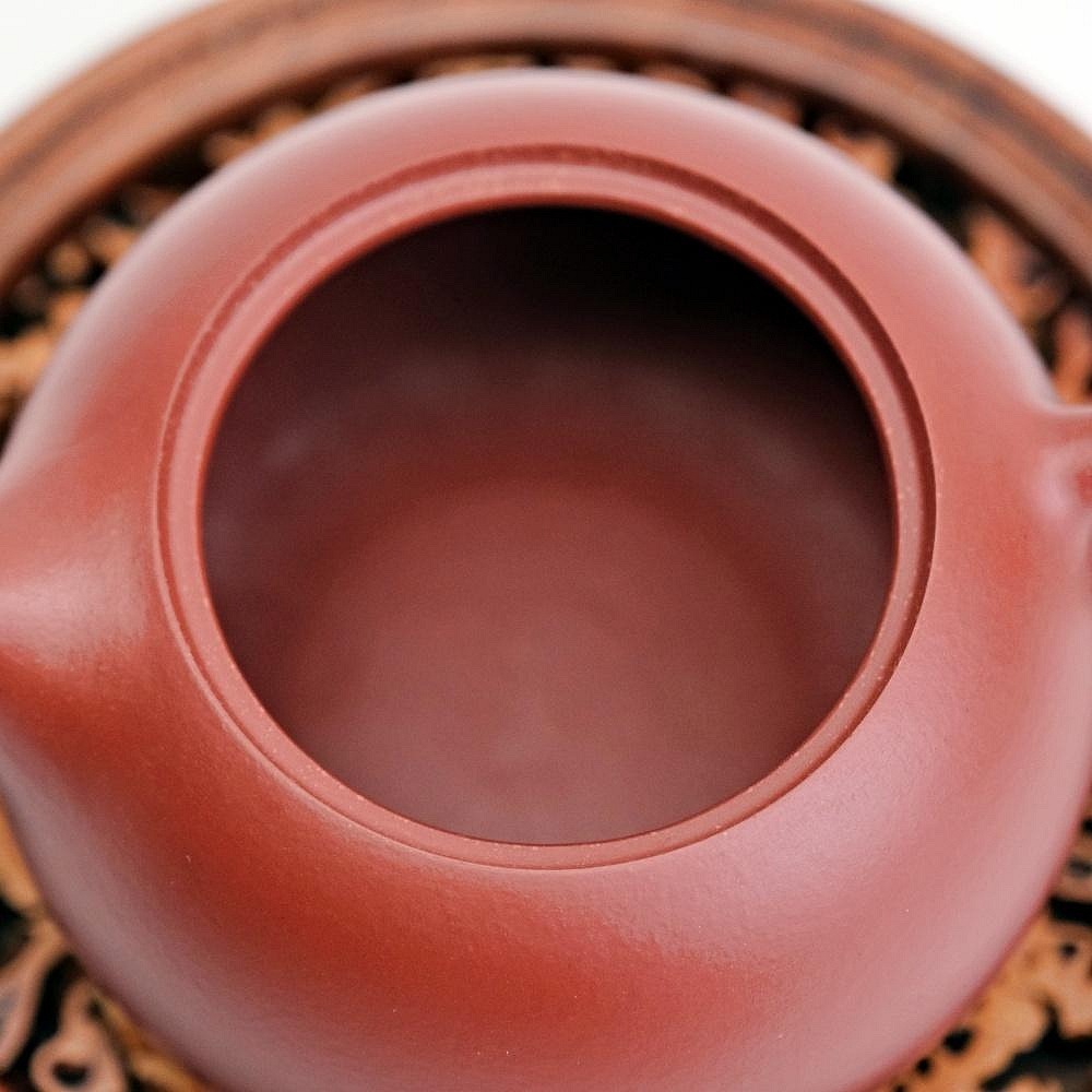 【全館滿599免運】茶壺 手工壺 紫砂壺【吳文彩大紅袍西施─210ml】工藝師吳文彩手作 出湯順暢【自在坊茶具】-細節圖7
