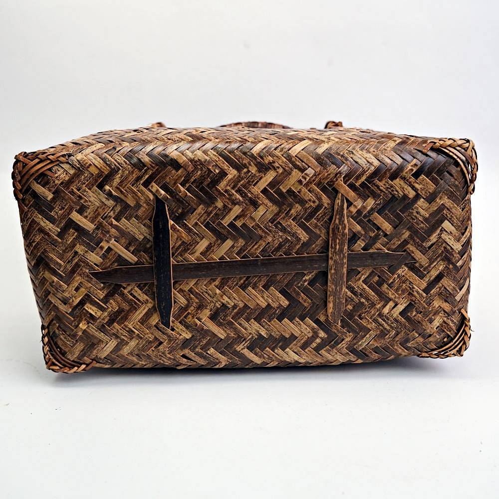 【自在坊茶具】編織竹提籃(小) 編織收納籃 藤編收納籃 藤編籃 草編籃 竹編籃 編織籃子【全館滿599免運】-細節圖7