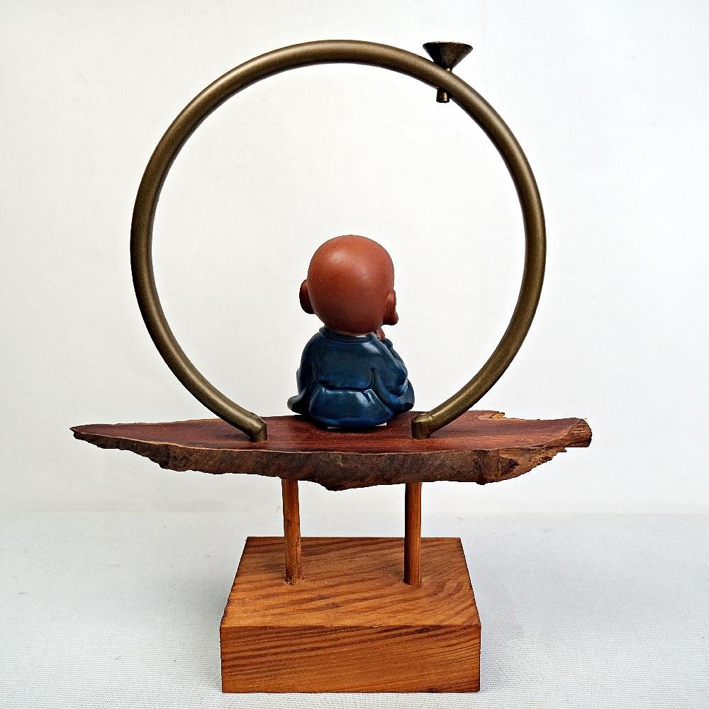 【自在坊茶具】【特價分享】小和尚倒流香 櫥窗展示 手工創意 【全館滿599免運】-細節圖3