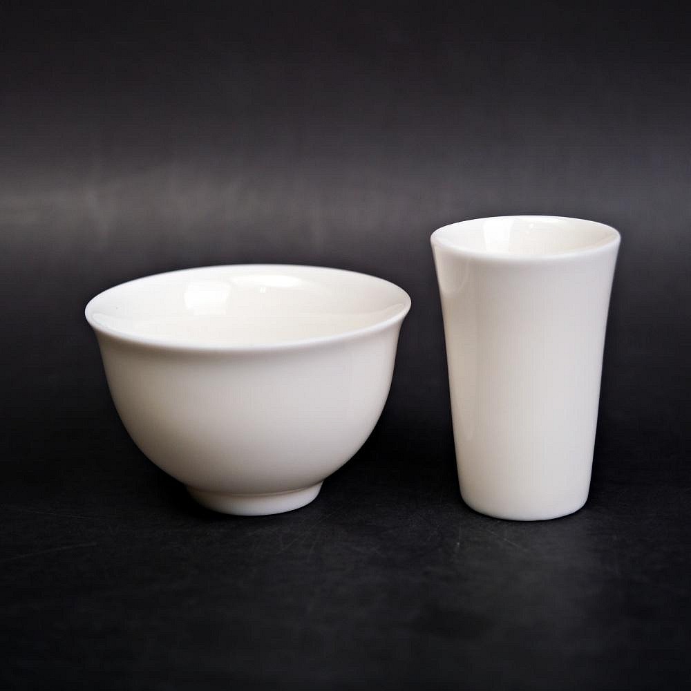 【自在坊茶具】茶具用品 玉瓷聞香杯組 聞香杯 品茗杯套裝 功夫茶杯 陶瓷杯子 茶藝表演 茶具 薄胎青瓷杯-細節圖2