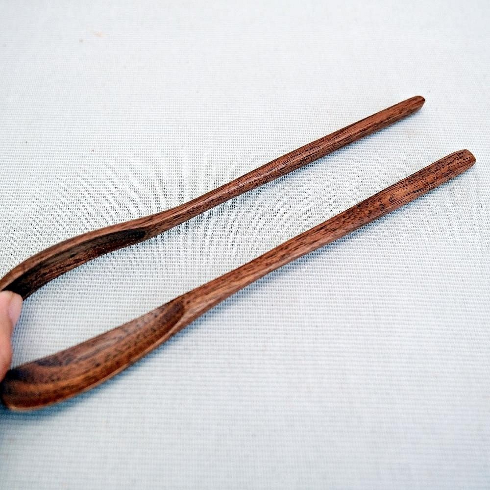 【自在坊茶具】黑胡桃木茶則組 手工茶則 日本茶勺 精雕木制茶則 茶則 茶道配件【全館滿599免運】-細節圖9