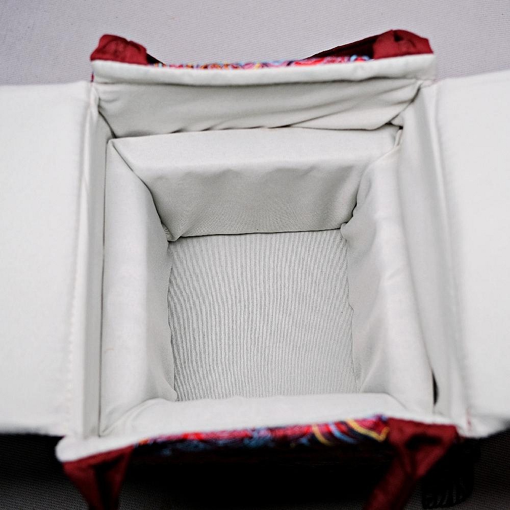 【自在坊茶具】茶葉罐提袋─紅/藍/編織 茶葉罐收納袋 外出收納袋 茶具袋 茶具收納提袋 茶具收納包【全館滿599免運】-細節圖10