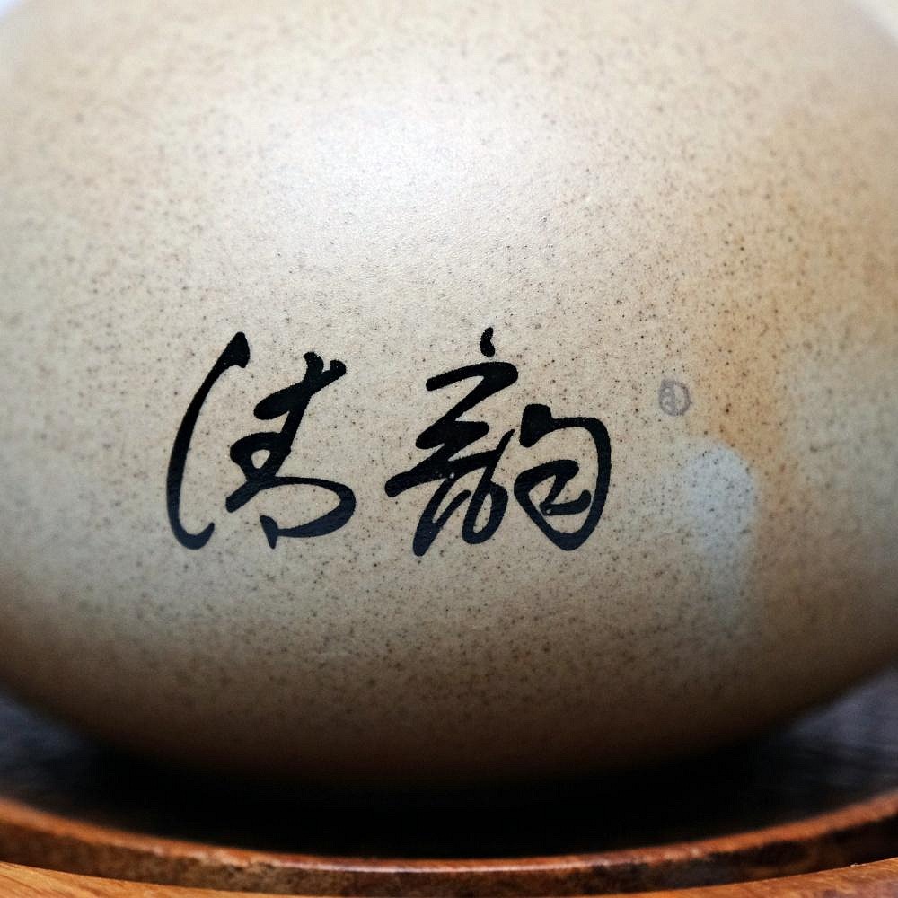 【自在坊茶具】粗陶墨荷壺 250ml 禪風古韻 淡雅清俗 細緻手作 自然窯變 古法燒製 粗陶茶壼 功夫茶具【全館滿599-細節圖10