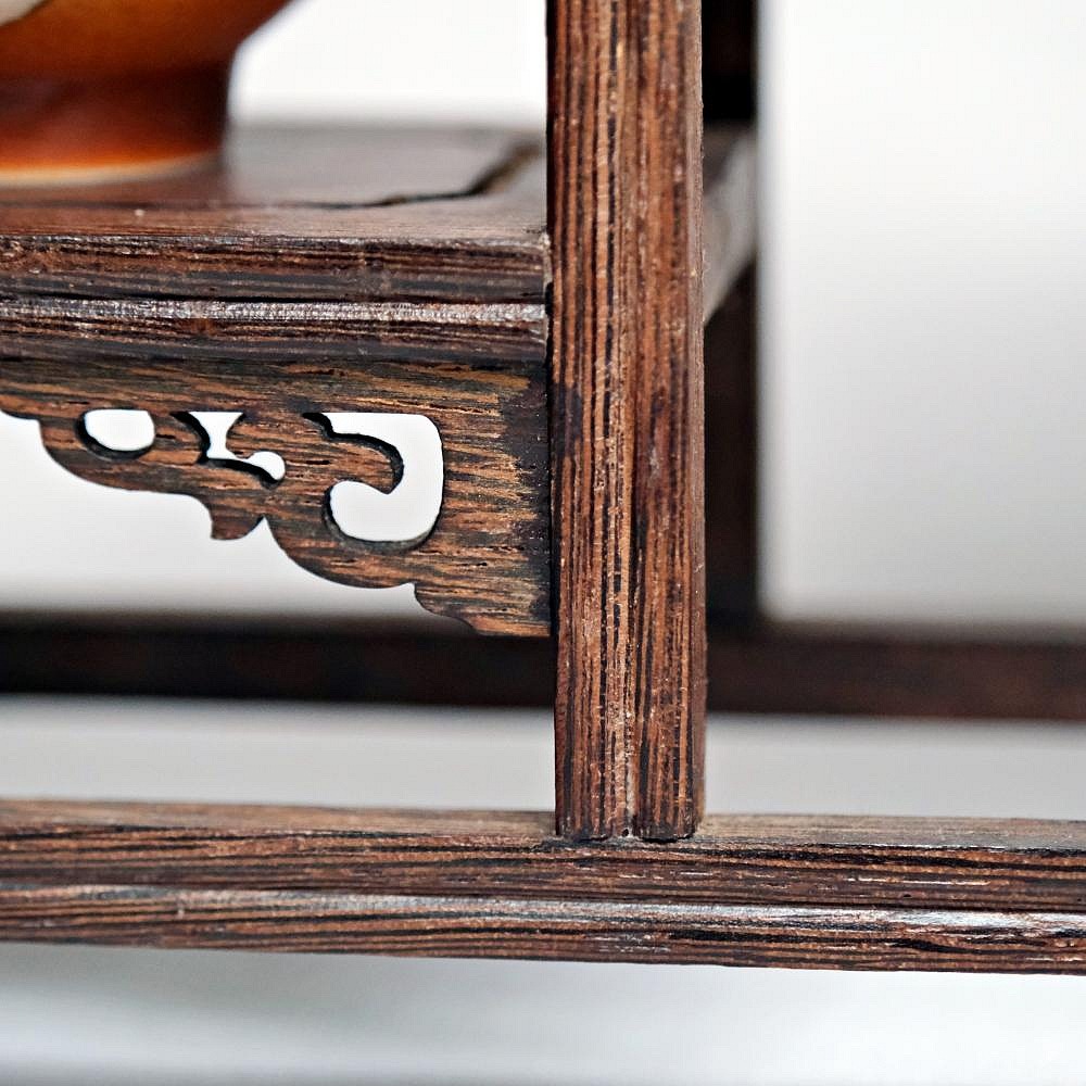 【自在坊茶具】博古架─七格款 中式博古架 展示架 收藏架 實木博古架 擺件展示 多層收納架【全館滿599免運】-細節圖4