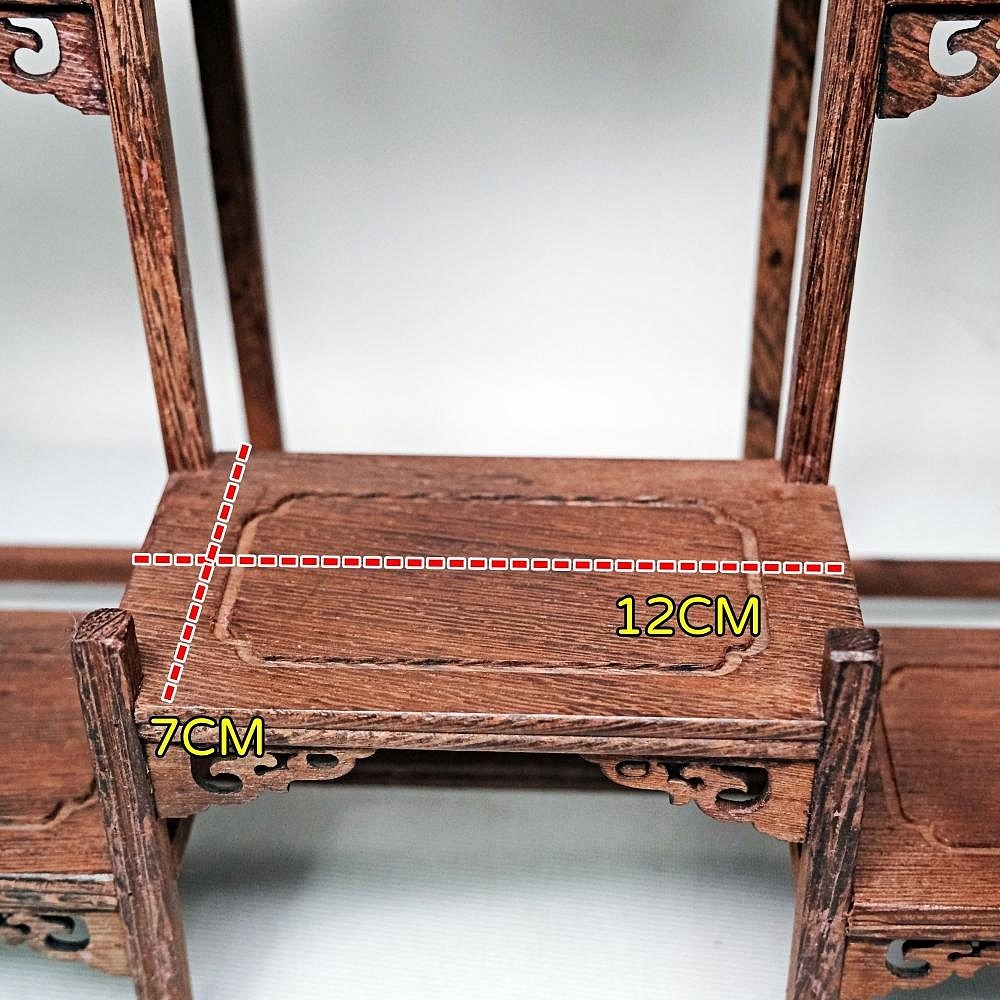 【自在坊茶具】博古架─前後台六格款 中式博古架 展示架 收藏架 實木博古架 擺件展示 多層收納架【全館滿599免運】-細節圖8