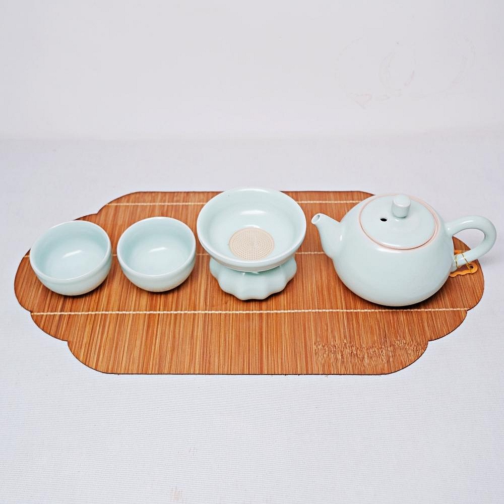 【自在坊茶具】祥雲竹席 竹製茶席 竹席 茶席 茶具墊 古典茶席 茶道配件 祥雲圖騰 細竹編織 【全館滿599免運】-細節圖5