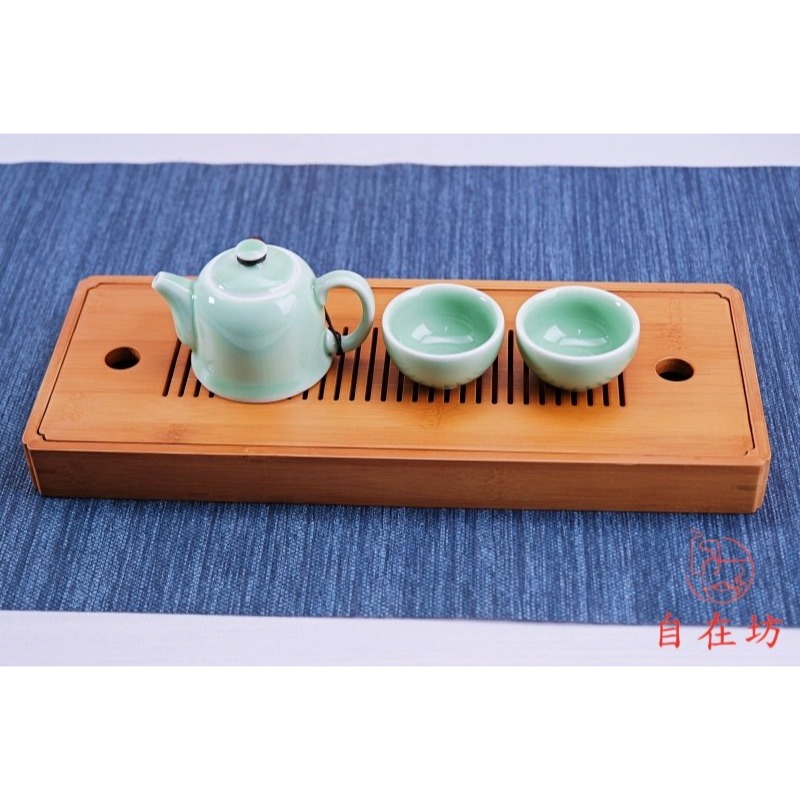 【自在坊茶具】茶盤【長方乾泡茶盤】日式竹製小茶盤 竹茶盤 竹製茶盤 儲水式茶盤 竹泡茶盤 功夫茶盤【全館滿599免運】-細節圖2