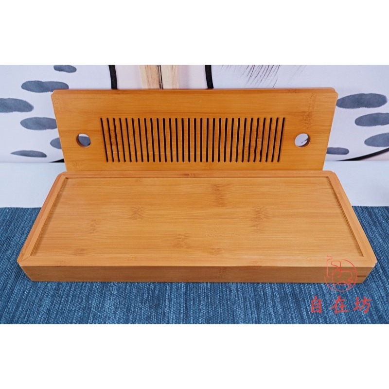 【自在坊茶具】茶盤【長方乾泡茶盤】日式竹製小茶盤 竹茶盤 竹製茶盤 儲水式茶盤 竹泡茶盤 功夫茶盤【全館滿599免運】-細節圖6