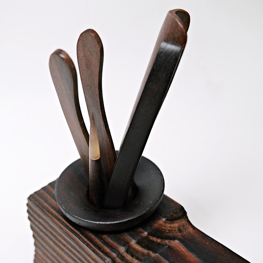 【全館滿599免運】六君子倒流香(松木) 松木 茶夾 茶針 茶勺 茶撥 收納桶 六君子套裝 茶道六君子 茶道配件【自在坊-細節圖8