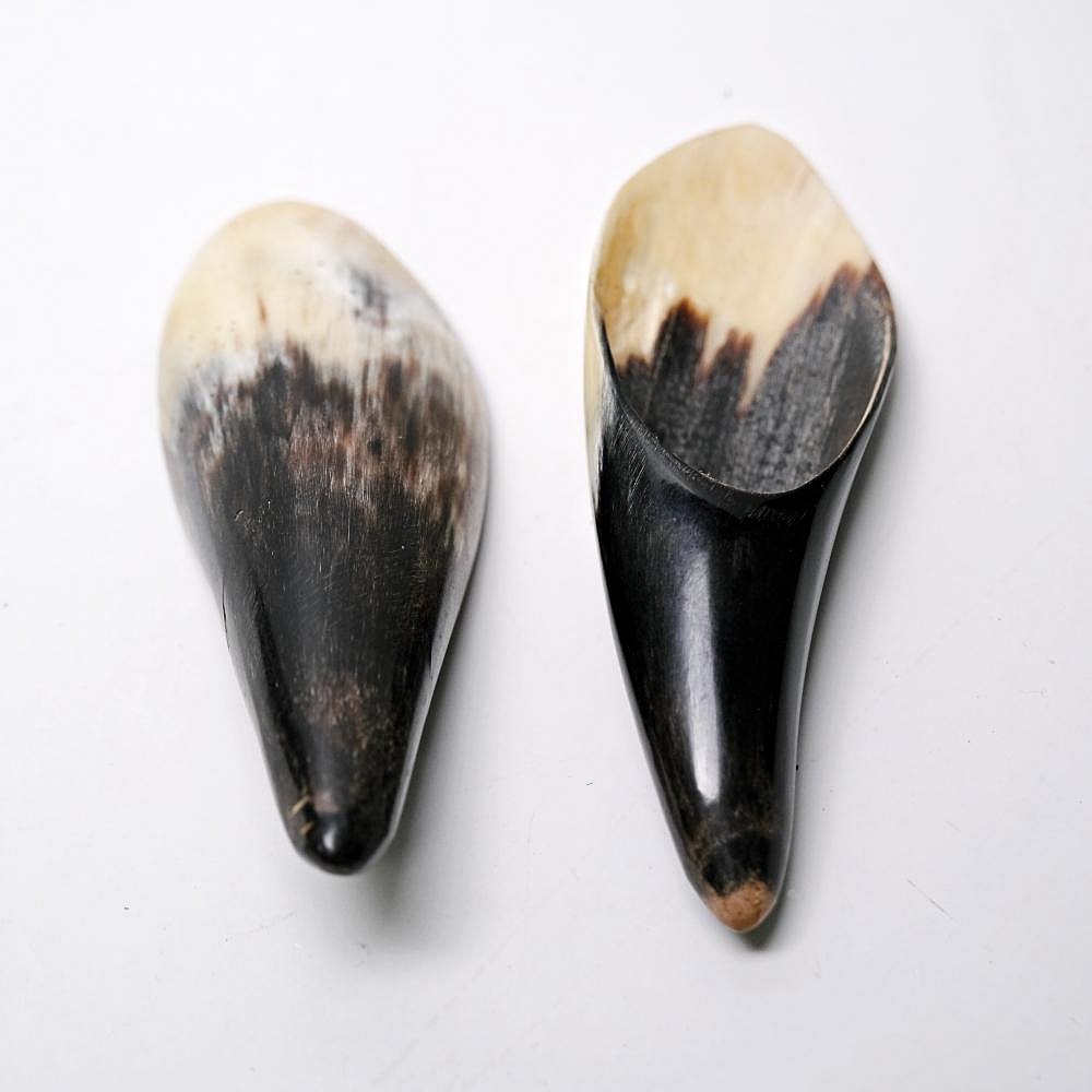 【自在坊茶具】牛角茶鏟 茶勺 茶鏟 茶荷 茶則 茶勺 茶匙 手工茶荷 自然古樸 茶道六君子 每支紋理獨一無二【全館滿59-細節圖2