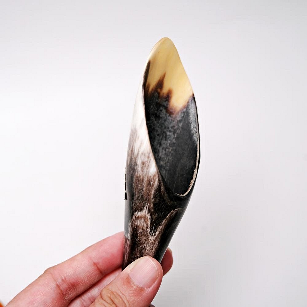 【自在坊茶具】牛角茶鏟 茶勺 茶鏟 茶荷 茶則 茶勺 茶匙 手工茶荷 自然古樸 茶道六君子 每支紋理獨一無二【全館滿59-規格圖5