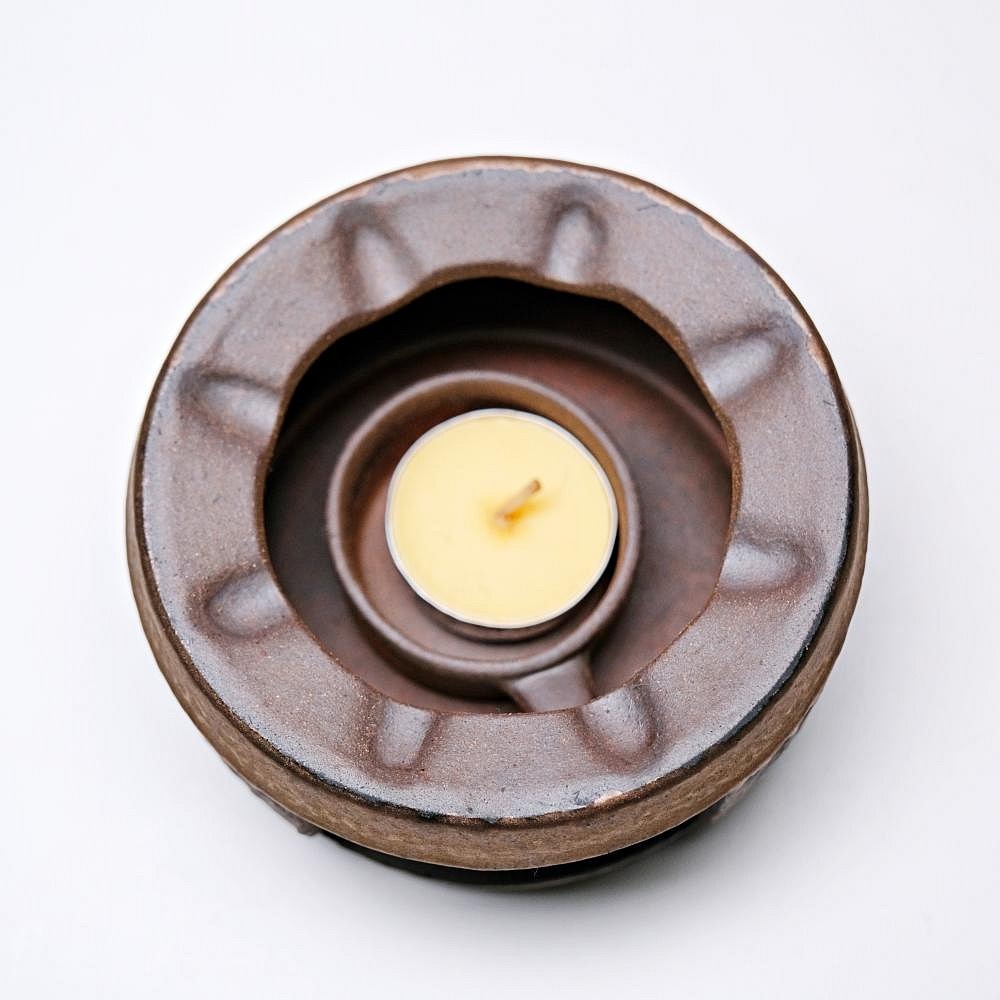 【自在坊茶具】紫燒保溫座 茶壺保溫座 加熱器 保溫底座 附蠟燭 【全館滿599免運】-細節圖3