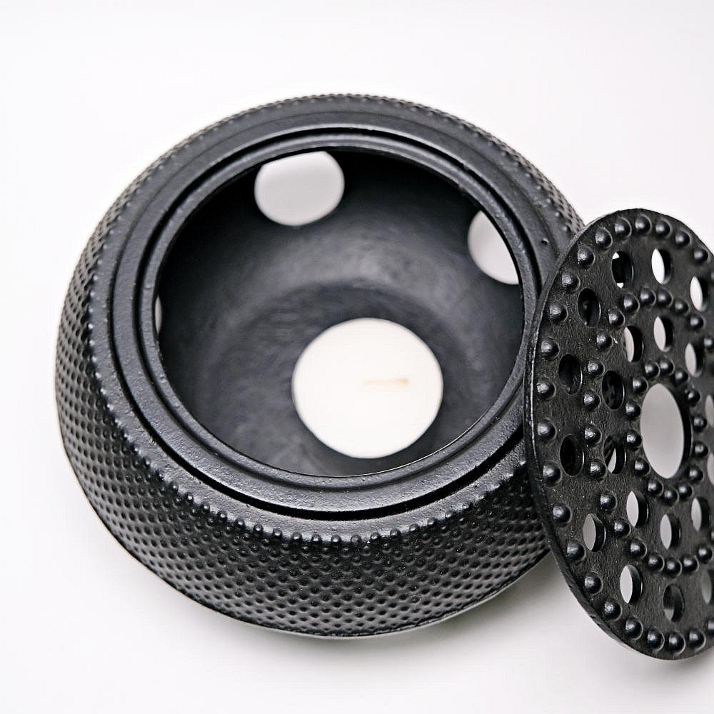 【全館滿599免運】蜂窩碳爐 保溫爐 鑄鐵炭爐 小型炭火爐 加熱器具 傳統碳爐 附蠟燭【自在坊茶具】-細節圖4