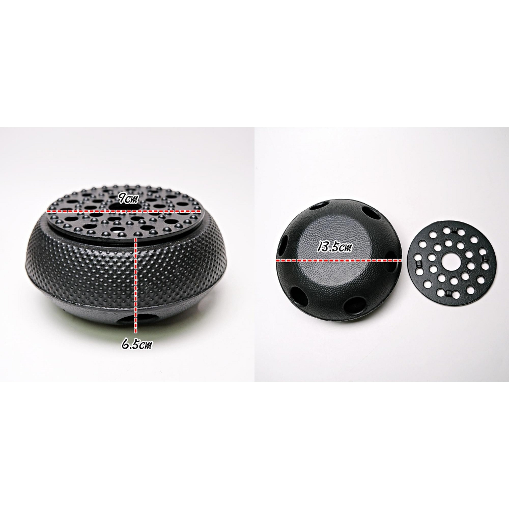 【全館滿599免運】蜂窩碳爐 保溫爐 鑄鐵炭爐 小型炭火爐 加熱器具 傳統碳爐 附蠟燭【自在坊茶具】-細節圖9