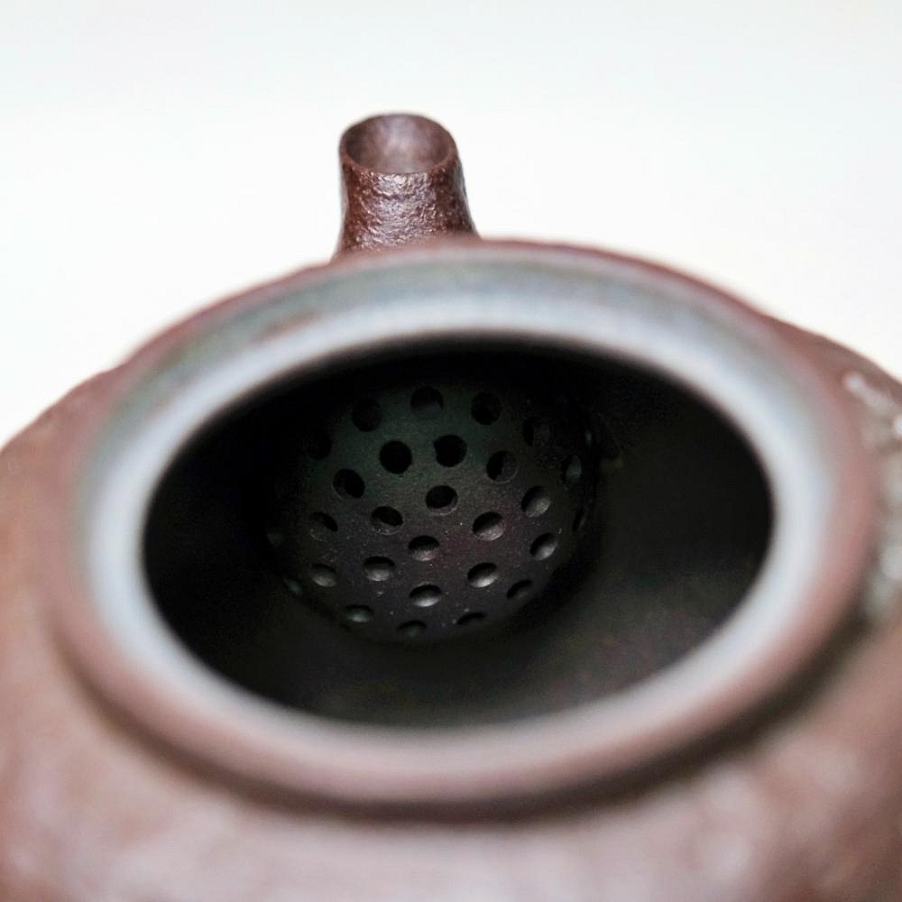 【自在坊茶具】彎月粗陶鎏金側把壺 180ml 禪風古韻 淡雅清俗 細緻手作 自然窯變 古法燒製 粗陶茶壼 功夫茶具【全館-細節圖9