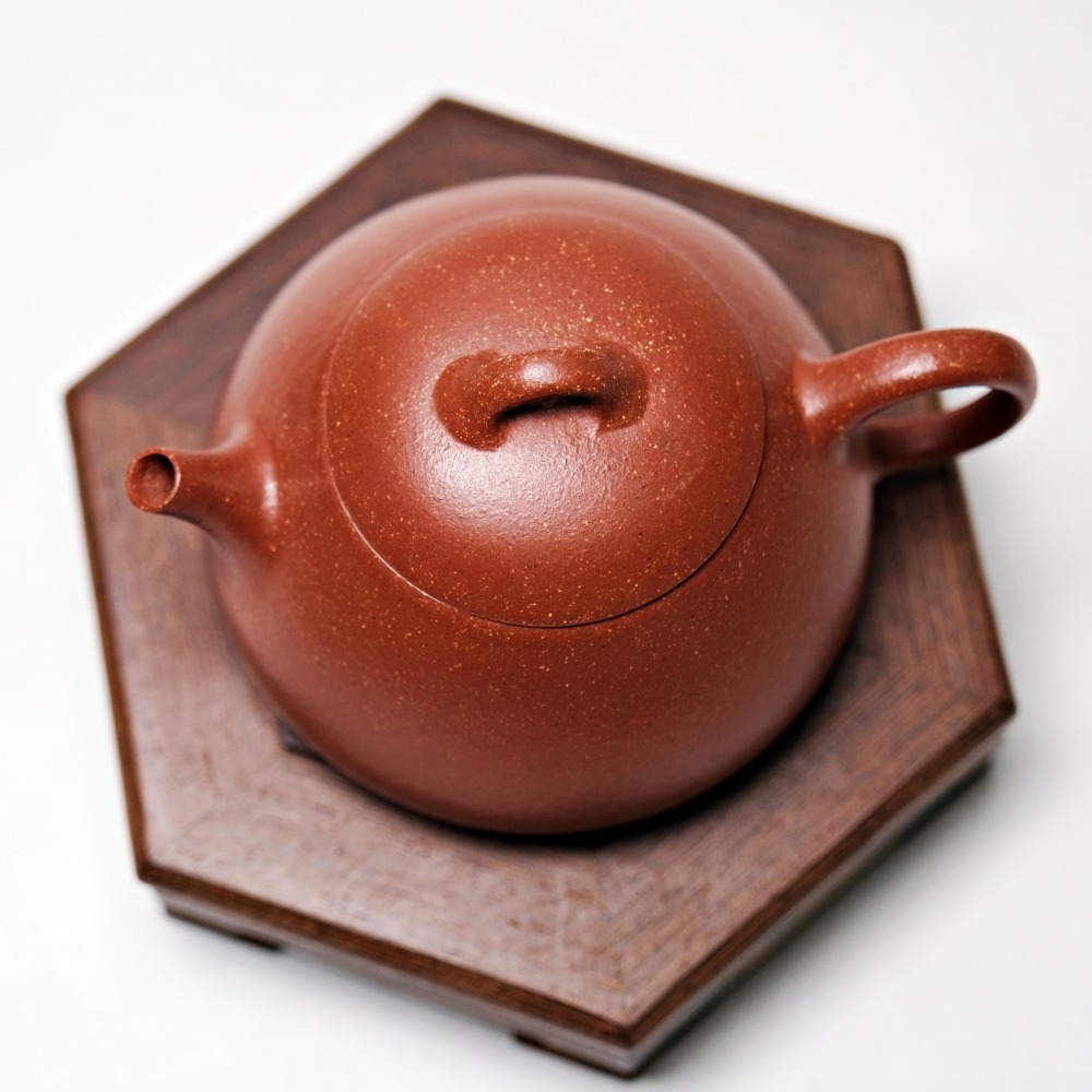 【自在坊茶具】段麗娟降波泥乳瓢壺─110ml 工藝師手作 原礦紫砂 宜興茶壺 一把好壺 出湯順暢 三寸不斷-細節圖3