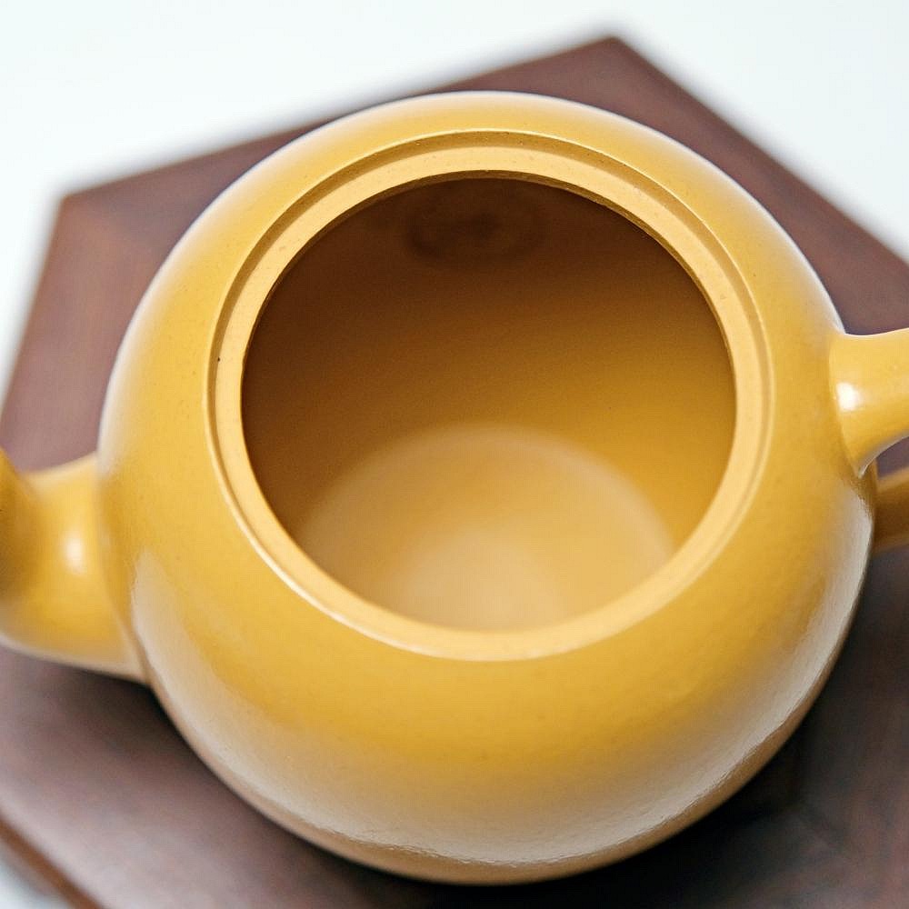 【自在坊茶具】徐玉鳳黃金朱泥美人肩壺─130ml 工藝師手作 原礦紫砂 宜興茶壺 一把好壺 出湯順暢 三寸不斷-細節圖6