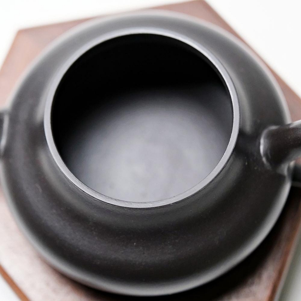 【自在坊茶具】沈丹梧灰君德壺─130ml 工藝師手作 原礦紫砂 宜興茶壺 一把好壺 出湯順暢 三寸不斷-細節圖6