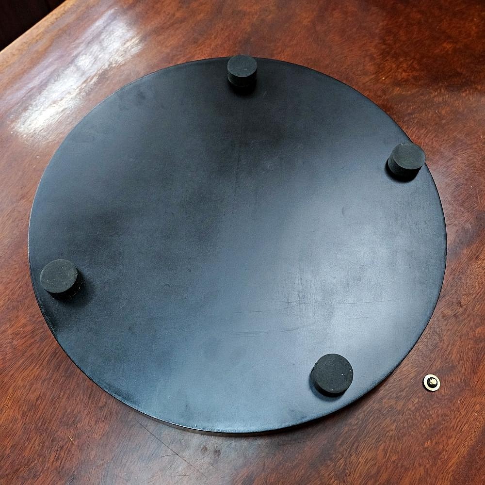 【自在坊茶具】萬川圓形電木茶盤 電木茶盤 茶盤 實木茶盤 木製茶盤 泡茶臺 排水式 高端茶具【全館滿599免運】-細節圖6