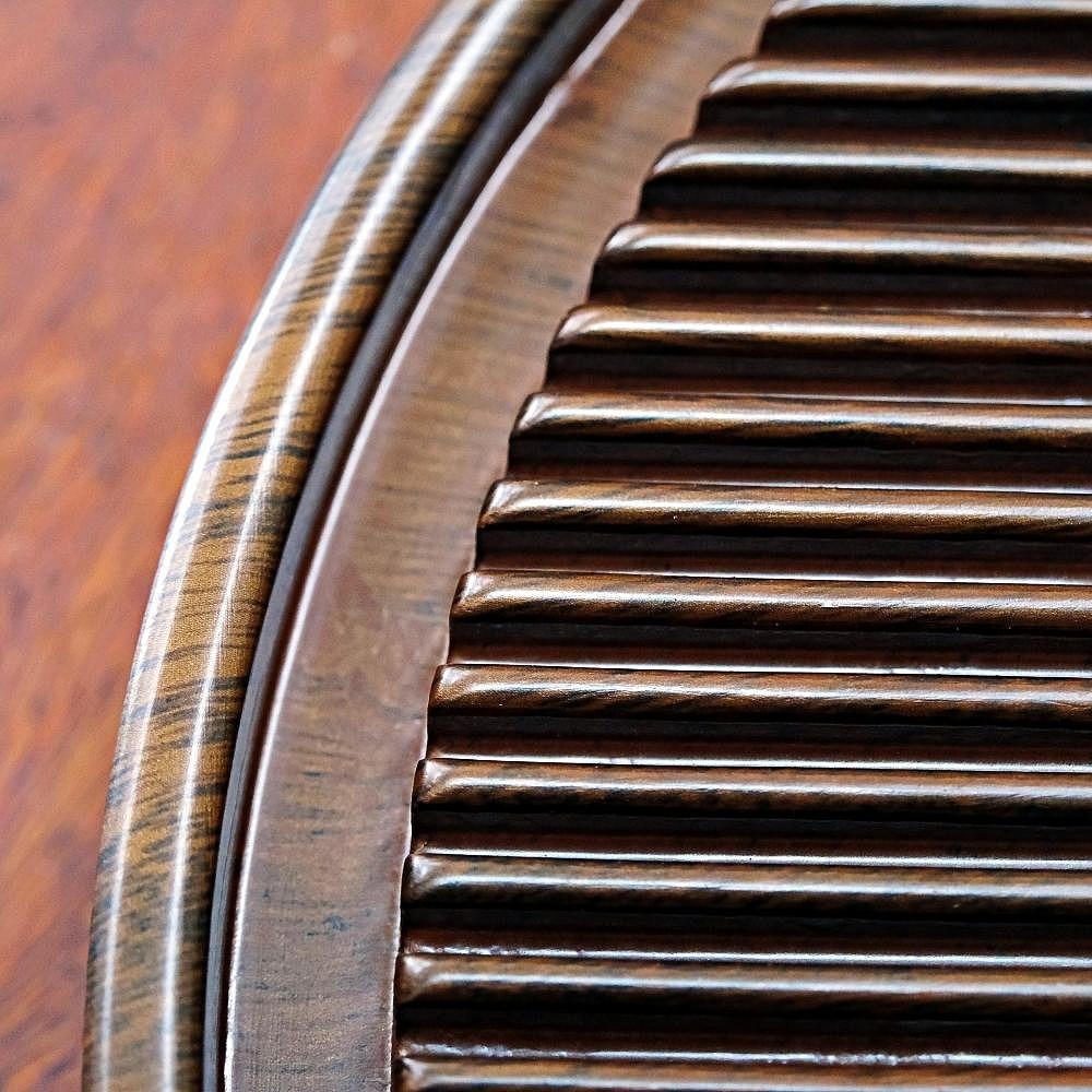 【自在坊茶具】萬川圓形電木茶盤 電木茶盤 茶盤 實木茶盤 木製茶盤 泡茶臺 排水式 高端茶具【全館滿599免運】-細節圖7