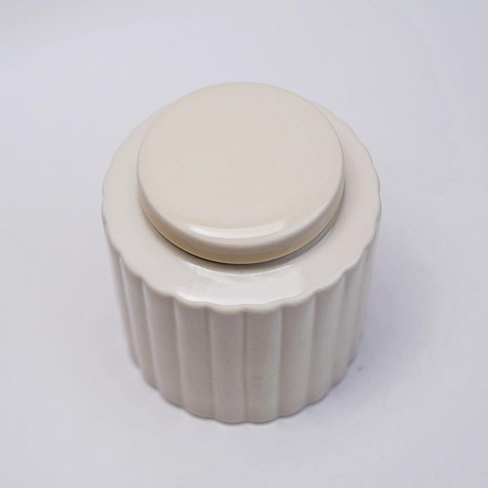 【自在坊茶具】蜜釉菊瓣茶葉罐─270ml 茶葉罐 密封罐 防止茶葉受潮 茶葉儲藏罐 小茶葉罐 茶罐 保存茶葉【全館滿59-細節圖2