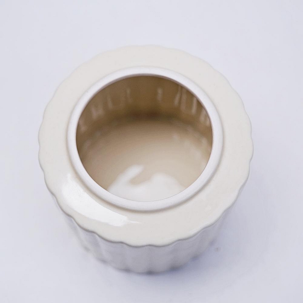 【自在坊茶具】蜜釉菊瓣茶葉罐─270ml 茶葉罐 密封罐 防止茶葉受潮 茶葉儲藏罐 小茶葉罐 茶罐 保存茶葉【全館滿59-細節圖4