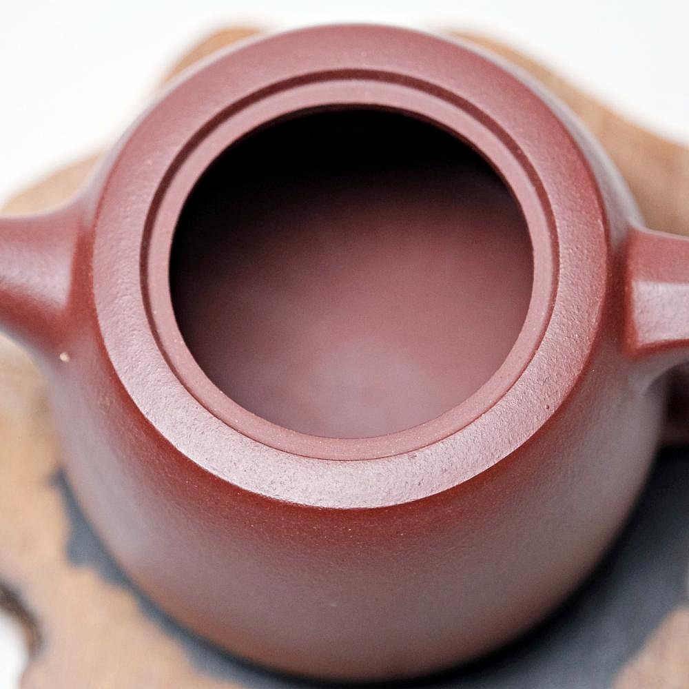 【自在坊茶具】徐霞紫朱泥井欄壼─190ml 工藝師手作 原礦紫砂 宜興茶壺 一把好壺 出湯順暢 三寸不斷-細節圖7