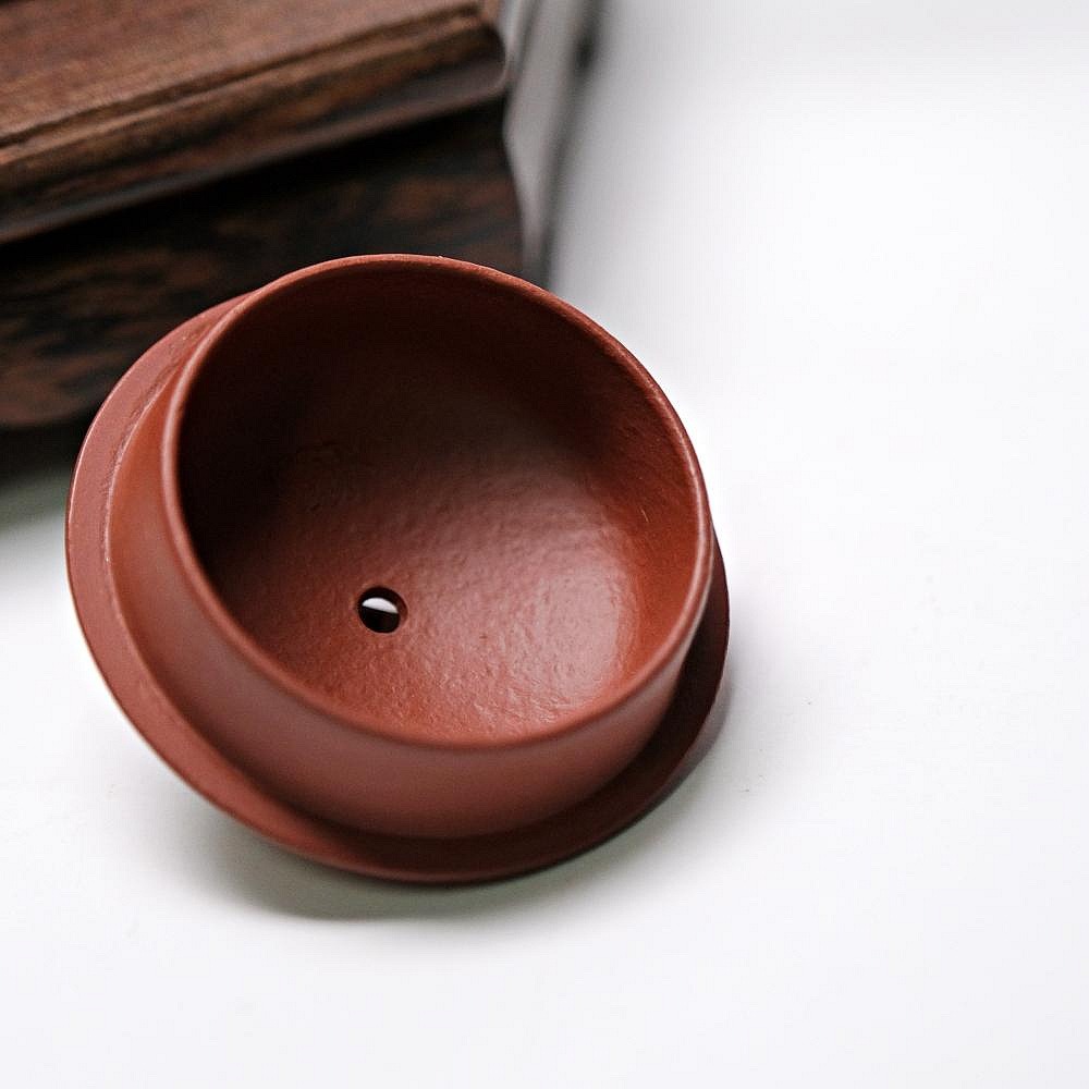 【自在坊茶具】工藝師孟臣 大紅袍唐羽西施壼─80ml 工藝師手作 原礦紫砂 宜興茶壺 一把好壺 出湯順暢 三寸不斷-細節圖4