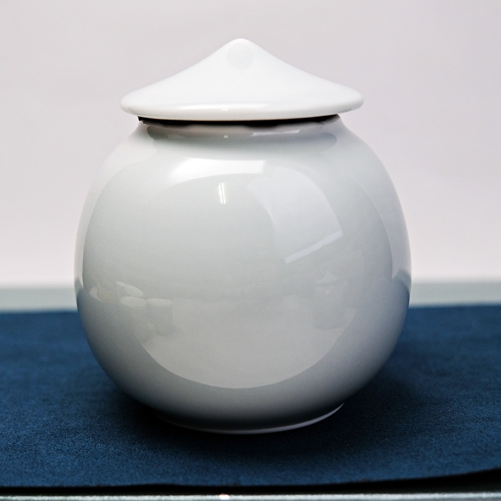 【自在坊茶具】冰灰釉斗笠七件組─180ml 1壺1蓋置1茶葉罐4杯 茶具禮盒 茶具七件組 精美茶具 茶具套組【全館滿59-細節圖5