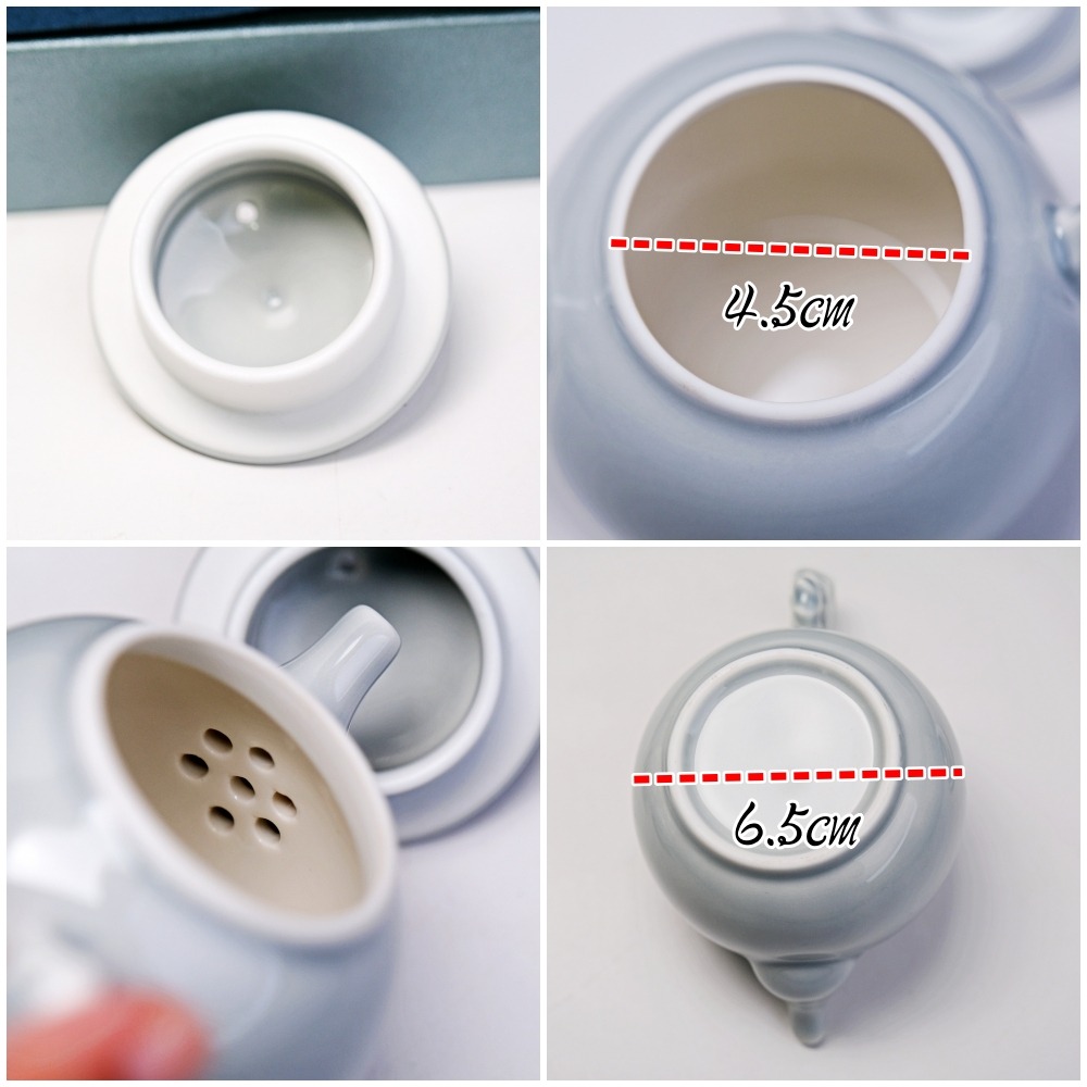 【自在坊茶具】冰灰釉斗笠七件組─180ml 1壺1蓋置1茶葉罐4杯 茶具禮盒 茶具七件組 精美茶具 茶具套組【全館滿59-細節圖9