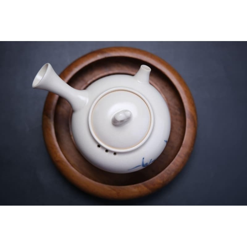 【自在坊茶具】蘇打釉繪竹側把壺-190ML茶壼 陶瓷茶壼 陶瓷工藝 蘇打釉 側把壼 瓷壼【全館滿599免運】-細節圖5