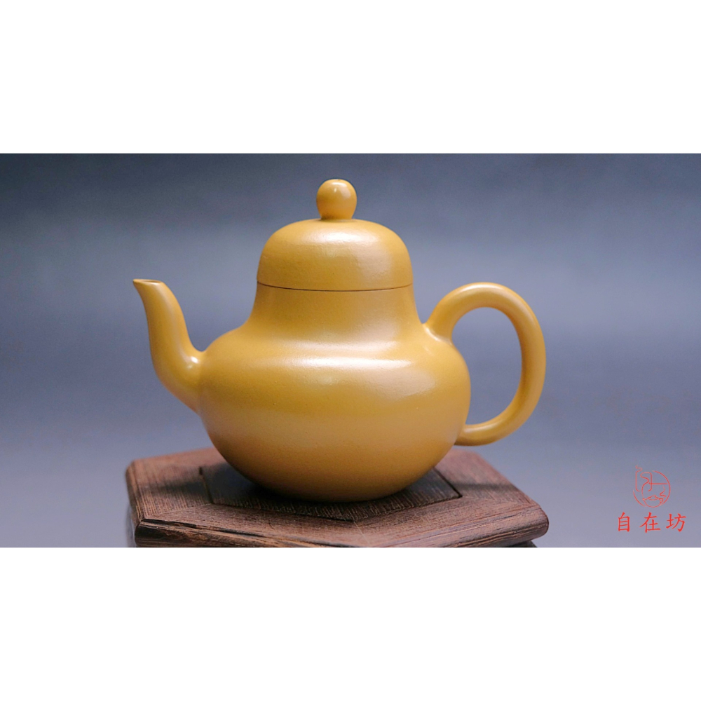 【自在坊茶具】孟臣黃金朱泥思婷壺-120ML 紫砂壺工藝師手作原礦紫砂 宜興茶壺 一把好壺 出湯順暢【全館滿599免運】-細節圖2