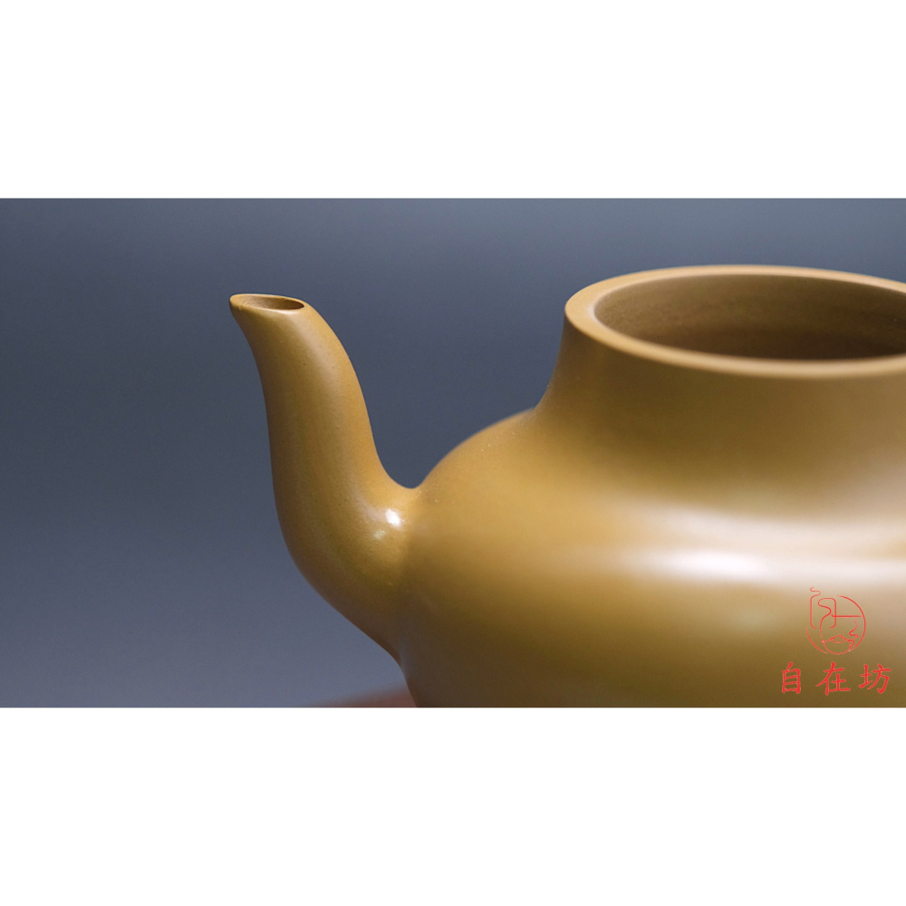 【自在坊茶具】孟臣黃金朱泥思婷壺-120ML 紫砂壺工藝師手作原礦紫砂 宜興茶壺 一把好壺 出湯順暢【全館滿599免運】-細節圖4