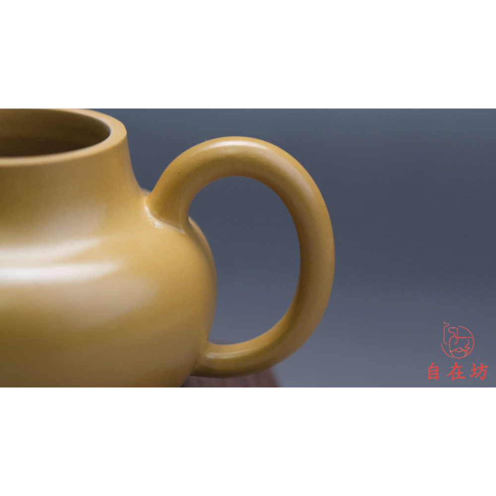 【自在坊茶具】孟臣黃金朱泥思婷壺-120ML 紫砂壺工藝師手作原礦紫砂 宜興茶壺 一把好壺 出湯順暢【全館滿599免運】-細節圖5