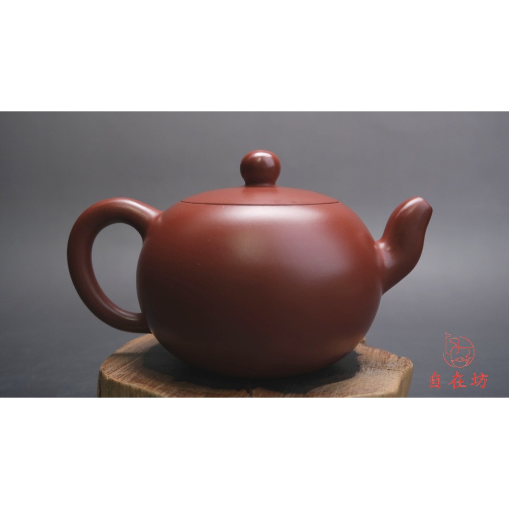 【自在坊茶具】茶壼 紫砂壼 宜興紫砂【邵美華大紅袍一粒珠壺-320ML】工藝師手作手工茶壼 出湯順暢【全館滿599免運】-細節圖2