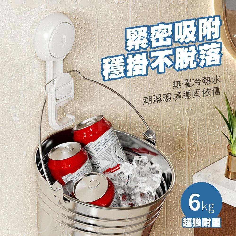 太力 無痕強力吸盤拖把架【ARZ】【E066】不分粗細 掃把架 拖把勾 掃具掛架 壁掛傘架 拖把收納架 拖把夾 掃把夾-細節圖4