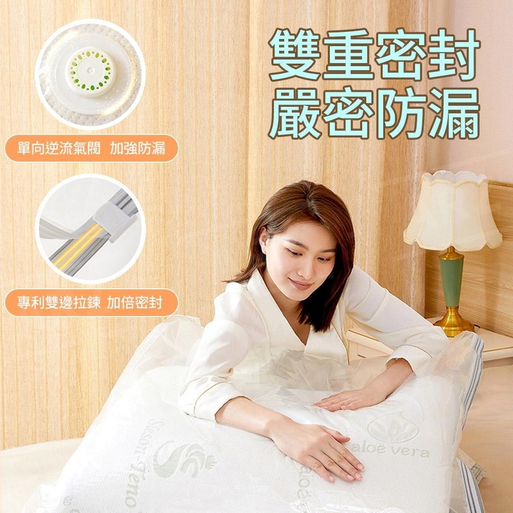 太力 乳膠床墊真空壓縮袋【ARZ】【E073】宿舍床墊 羽絨被 棉被收納袋 抽氣真空袋 床墊收納袋 搬家 露營 壓縮袋-細節圖5