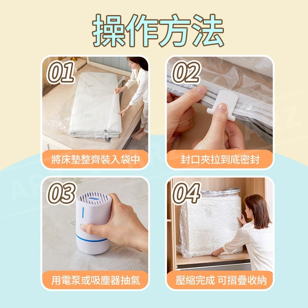 太力 乳膠床墊真空壓縮袋【ARZ】【E073】宿舍床墊 羽絨被 棉被收納袋 抽氣真空袋 床墊收納袋 搬家 露營 壓縮袋-細節圖10